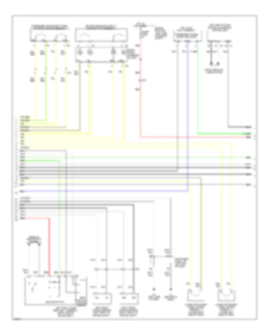 Supplemental Restraint Wiring Diagram (2 of 3) for Lexus ES 300h 2014
