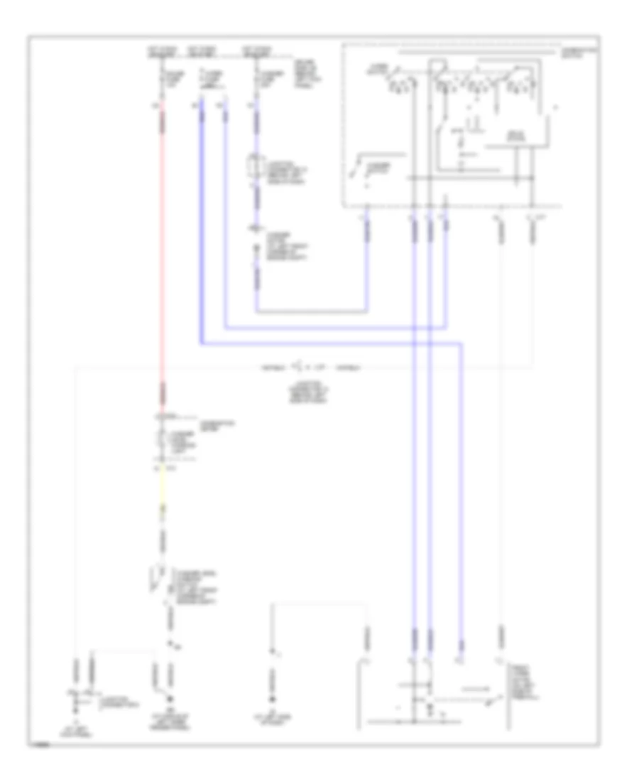 Wiper Washer Wiring Diagram for Lexus GS 430 2003