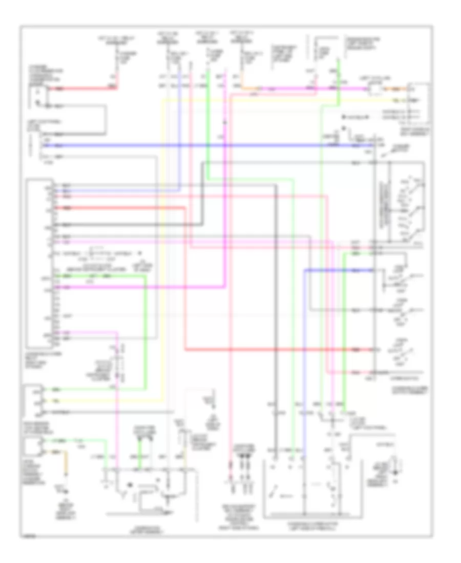 Wiper Washer Wiring Diagram with Auto Wiper System for Lexus ES 350 2014
