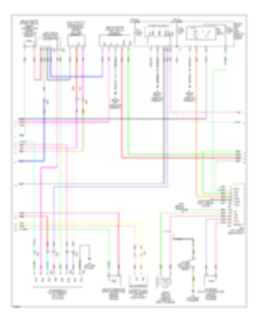 Automatic AC Wiring Diagram (2 of 3) for Lexus ES 350 2014