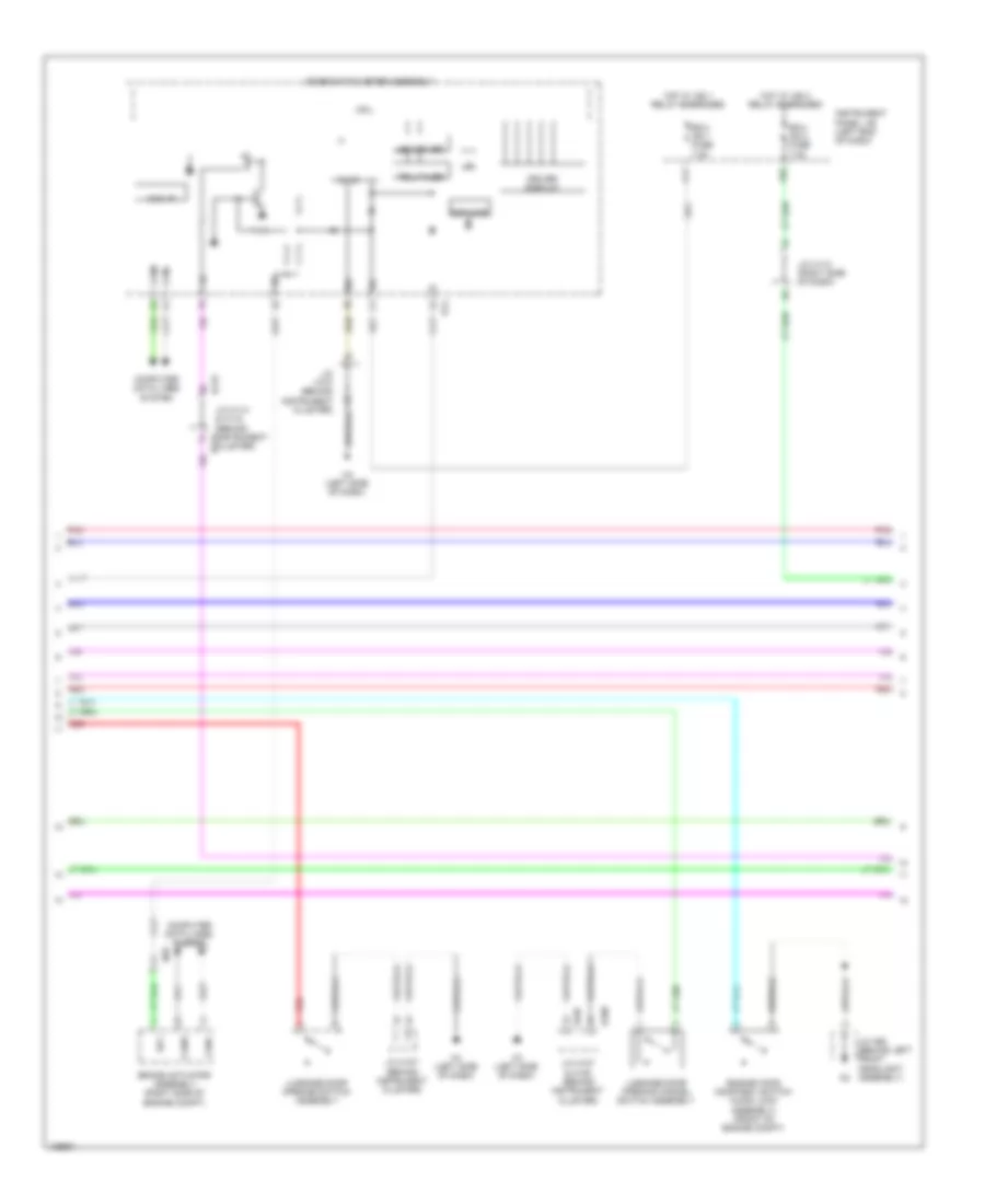 Forced Entry Wiring Diagram (4 of 7) for Lexus ES 350 2014
