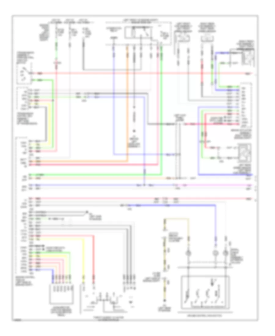 Cruise Control Wiring Diagram, without Dynamic Radar Controls (1 of 2) for Lexus ES 350 2014