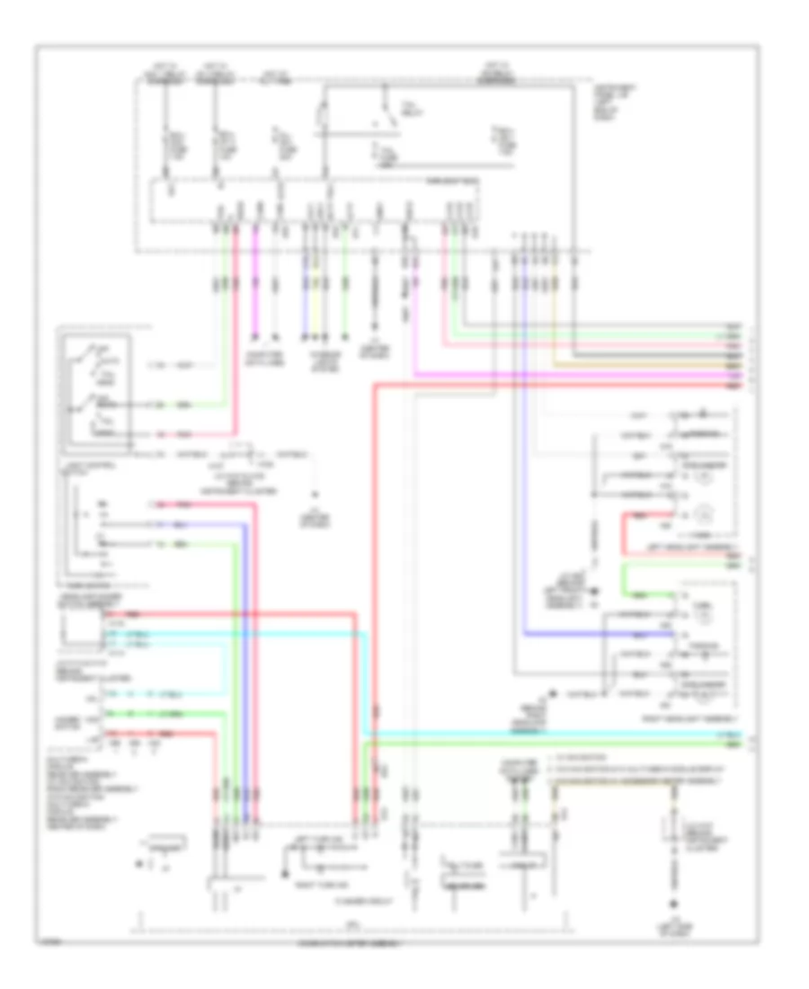 Exterior Lamps Wiring Diagram (1 of 3) for Lexus ES 350 2014