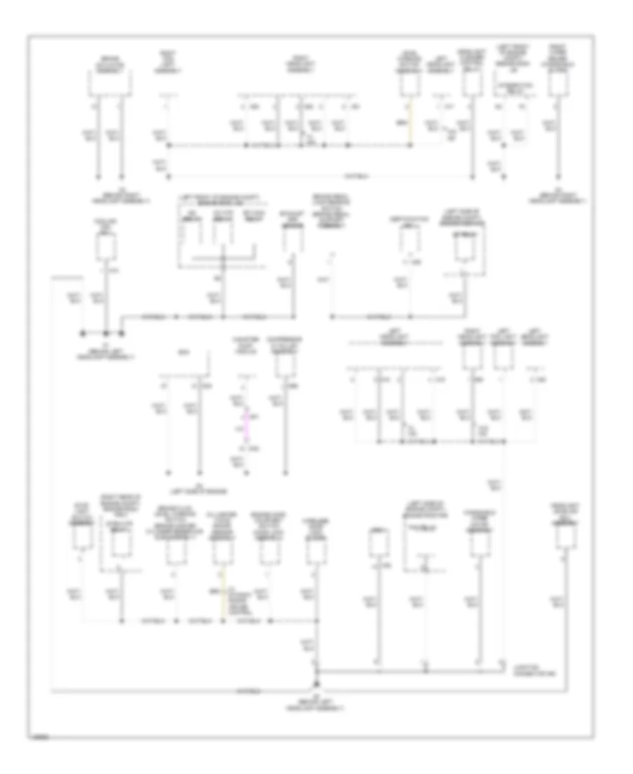 Ground Distribution Wiring Diagram 1 of 6 for Lexus ES 350 2014