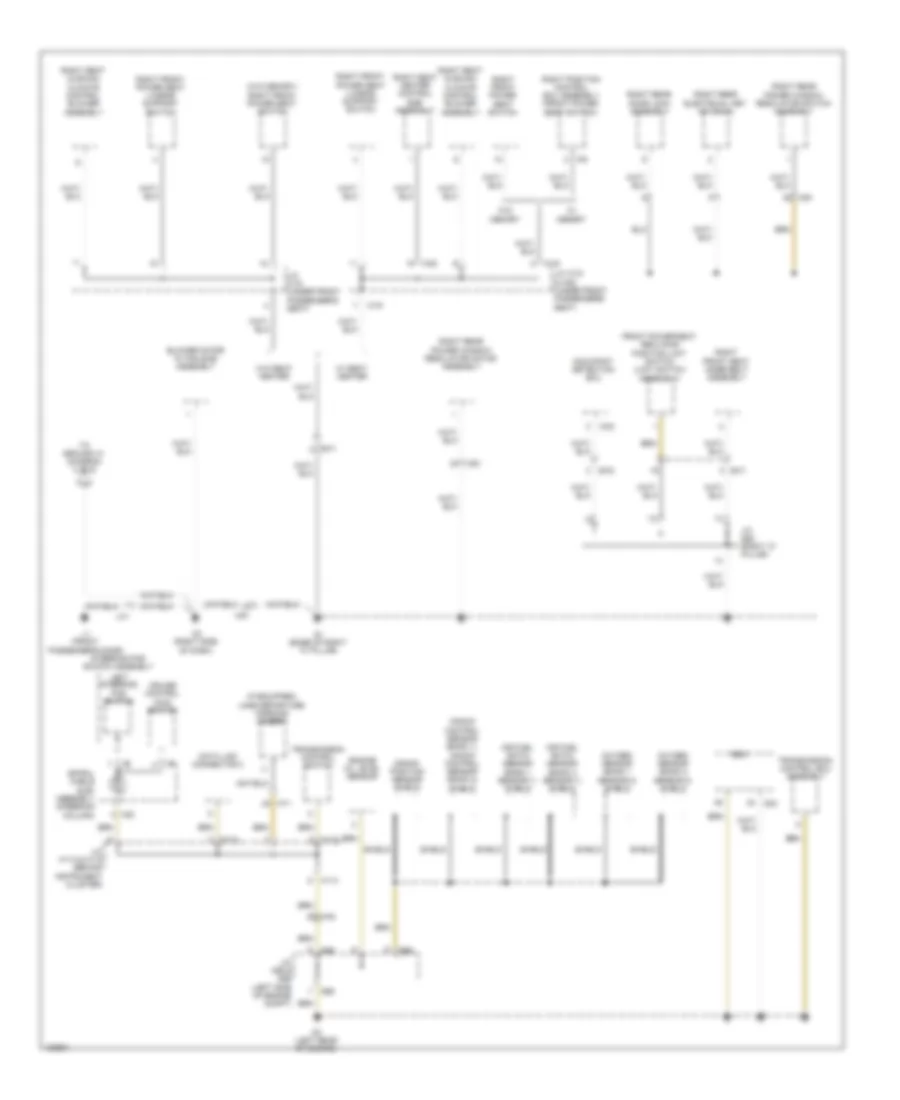 Ground Distribution Wiring Diagram (2 of 6) for Lexus ES 350 2014