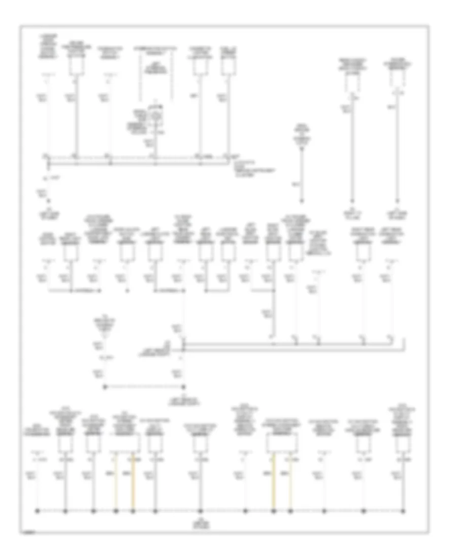 Ground Distribution Wiring Diagram 5 of 6 for Lexus ES 350 2014