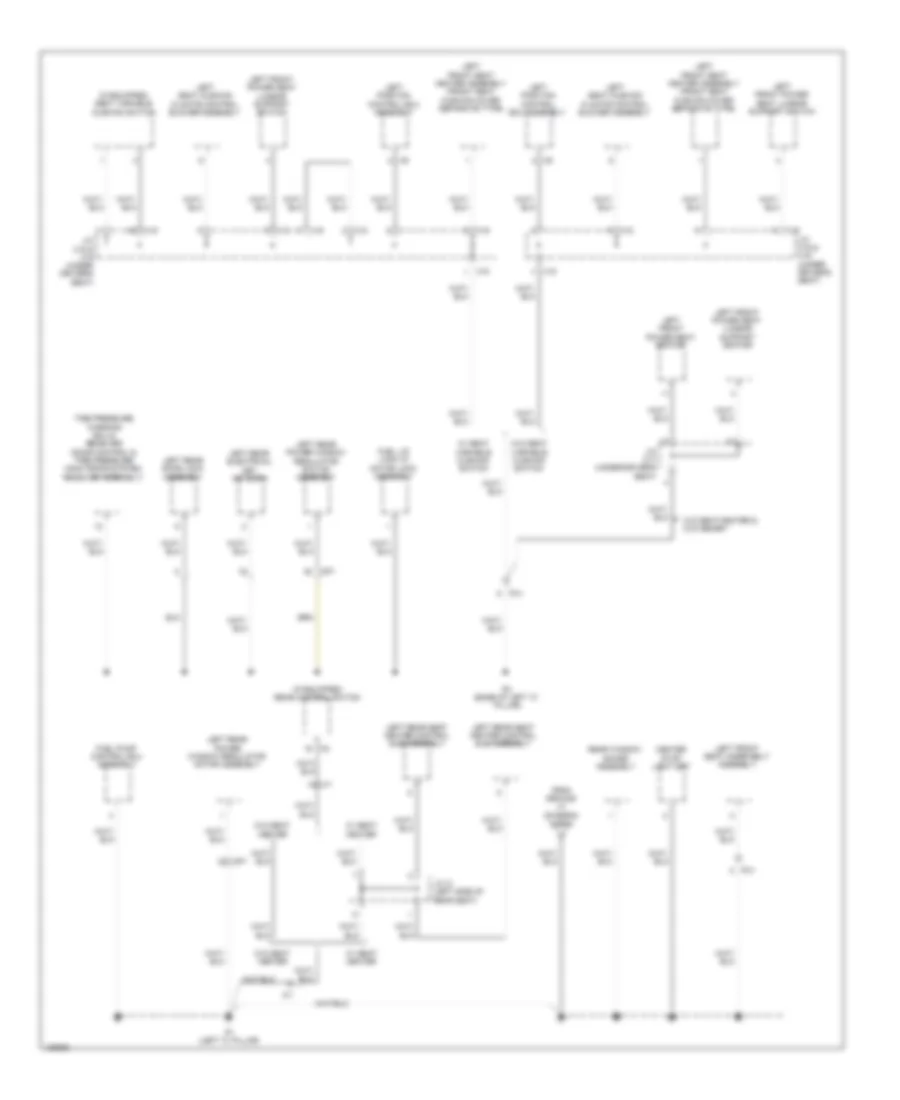 Ground Distribution Wiring Diagram (6 of 6) for Lexus ES 350 2014