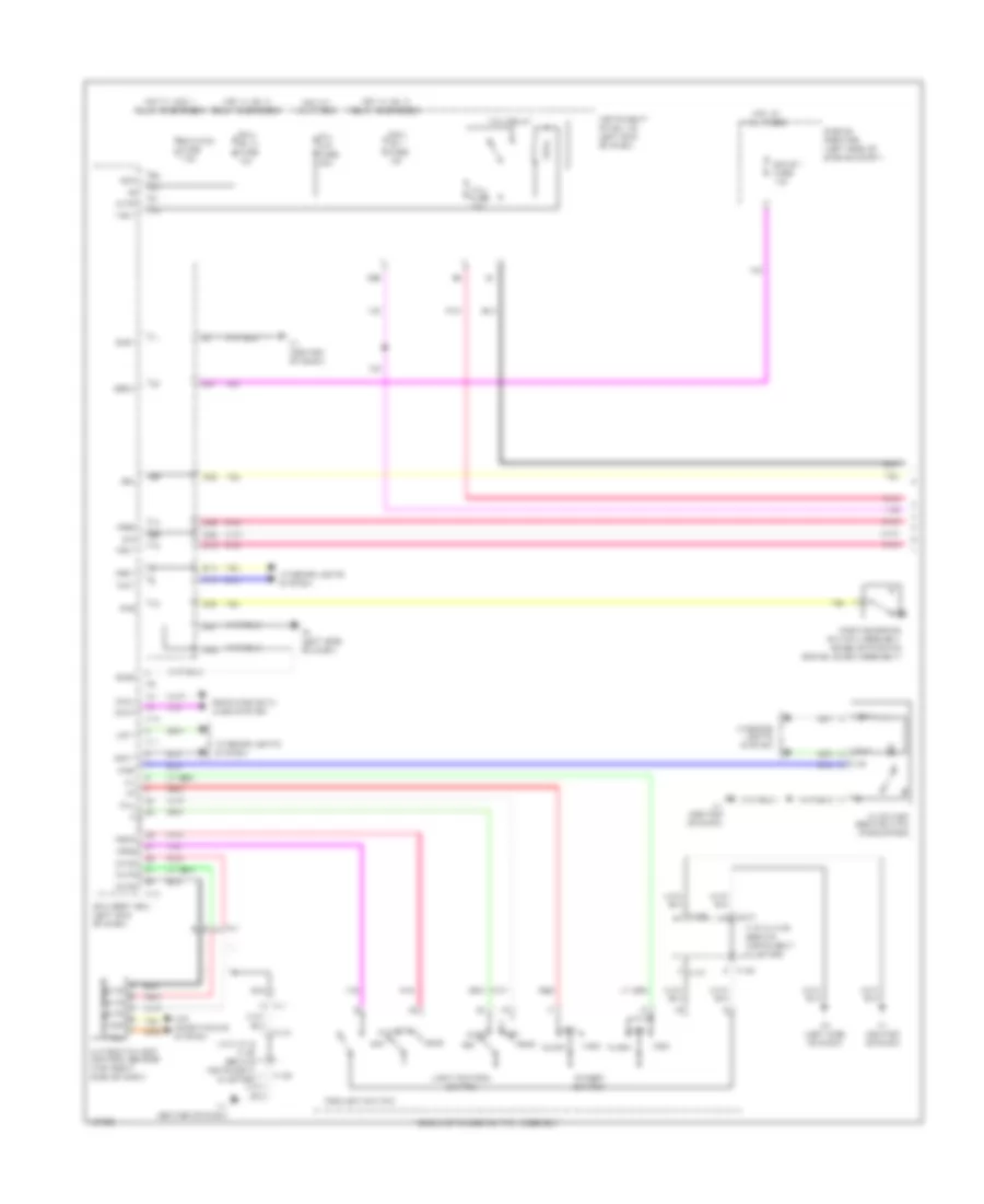 Headlamps Wiring Diagram 1 of 2 for Lexus ES 350 2014