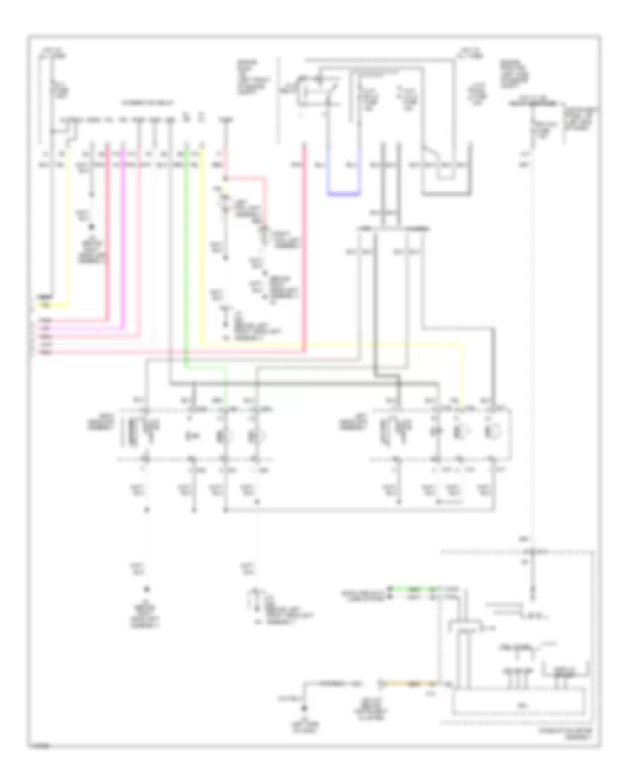 Headlamps Wiring Diagram 2 of 2 for Lexus ES 350 2014