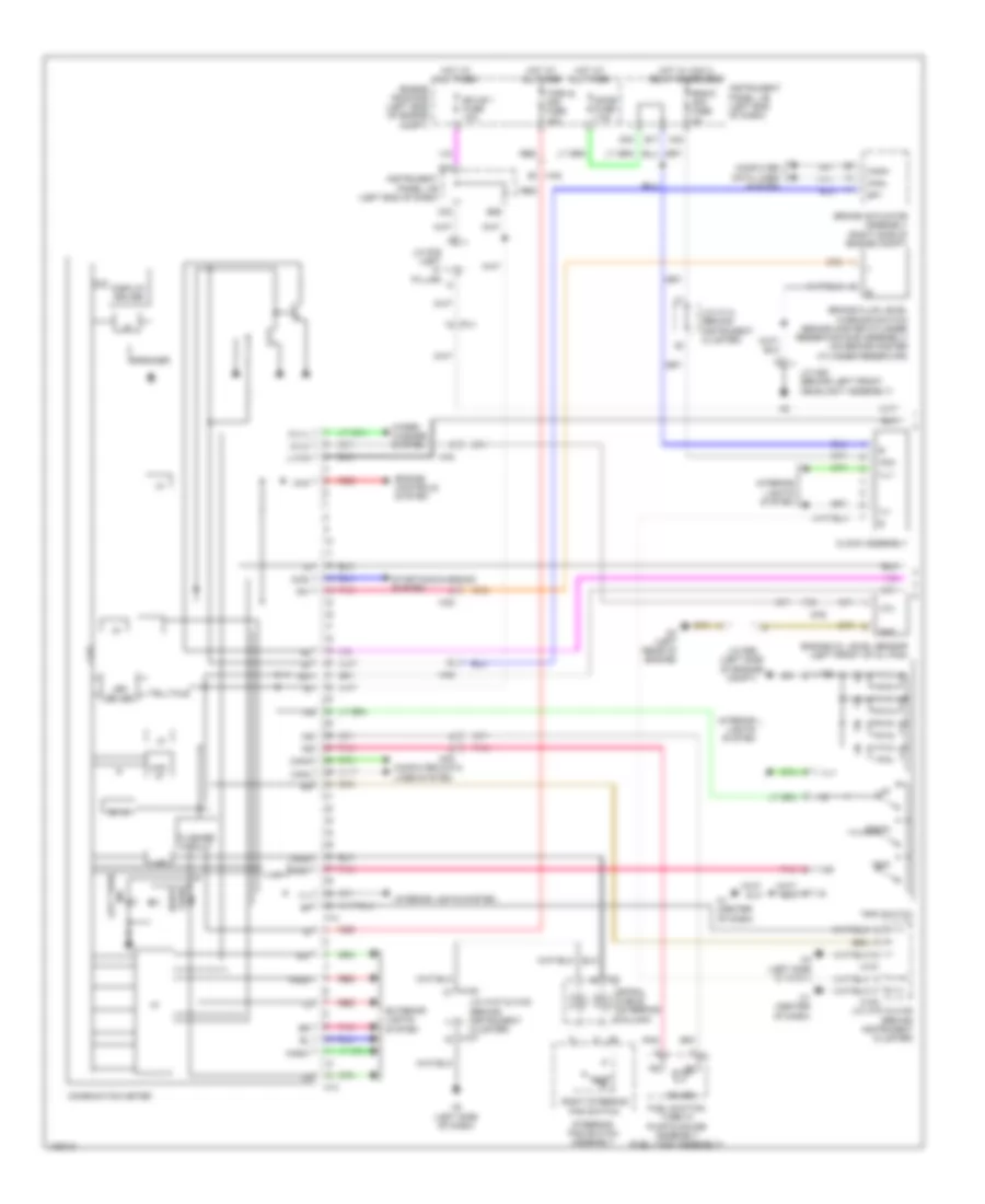Instrument Cluster Wiring Diagram 1 of 2 for Lexus ES 350 2014