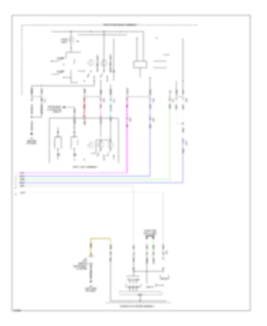 Courtesy Lamps Wiring Diagram (4 of 4) for Lexus ES 350 2014