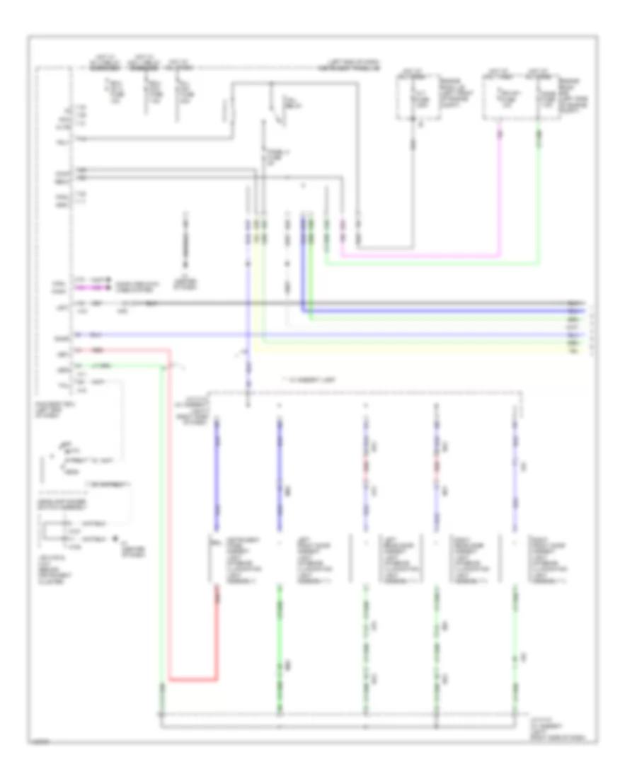 Instrument Illumination Wiring Diagram 1 of 6 for Lexus ES 350 2014