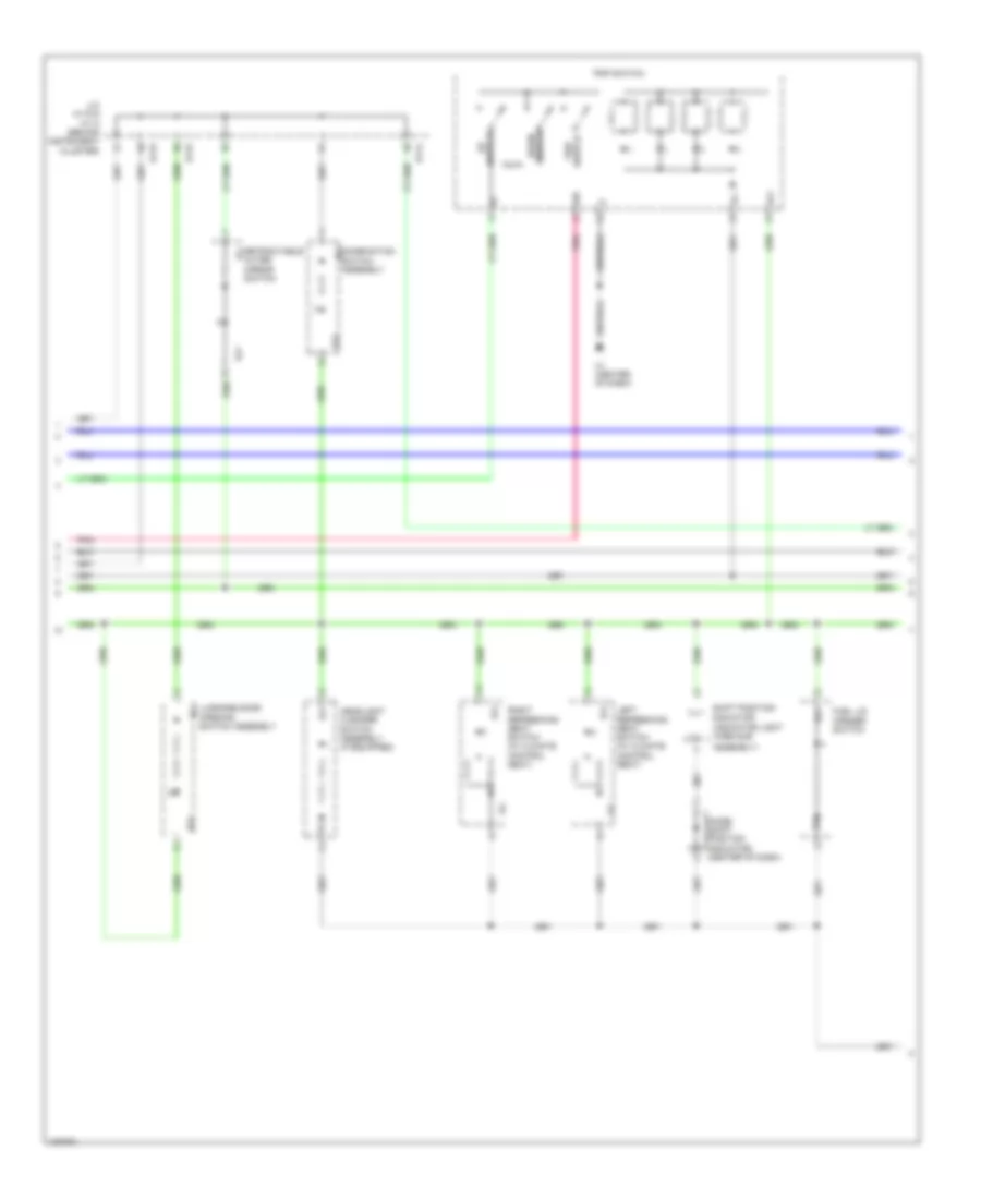 Instrument Illumination Wiring Diagram 4 of 6 for Lexus ES 350 2014