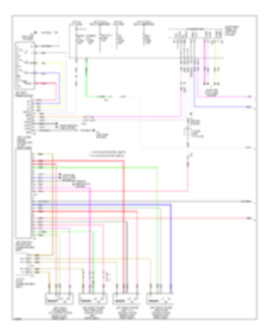 Driver s Memory Seat Wiring Diagram 1 of 2 for Lexus ES 350 2014
