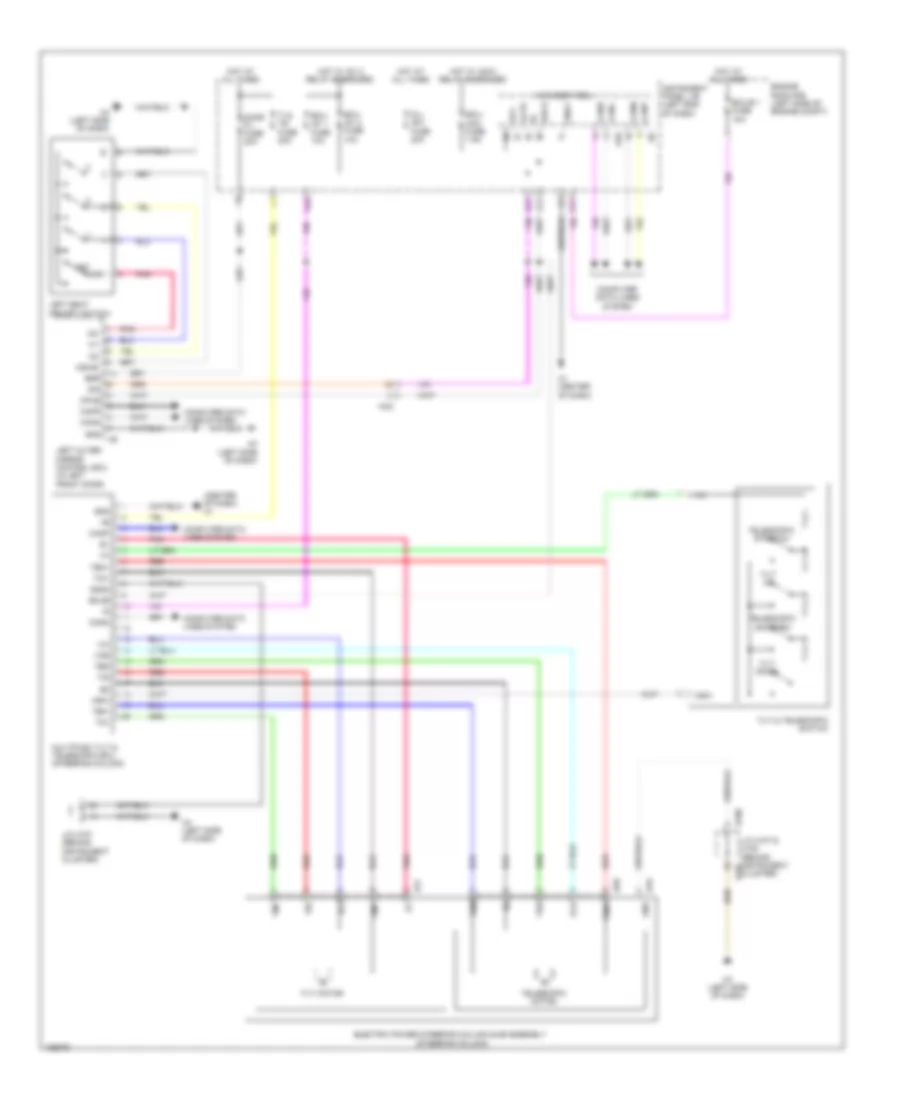 Memory Power Tilt  Power Telescopic Wiring Diagram for Lexus ES 350 2014