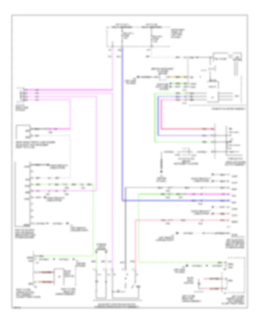 Blind Spot Monitoring Wiring Diagram for Lexus ES 350 2014