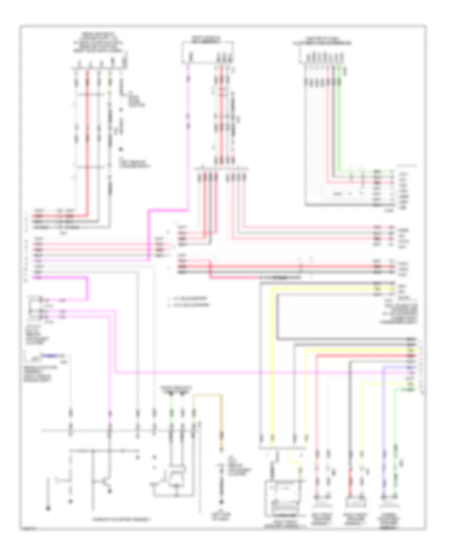 Navigation Wiring Diagram (2 of 3) for Lexus ES 350 2014