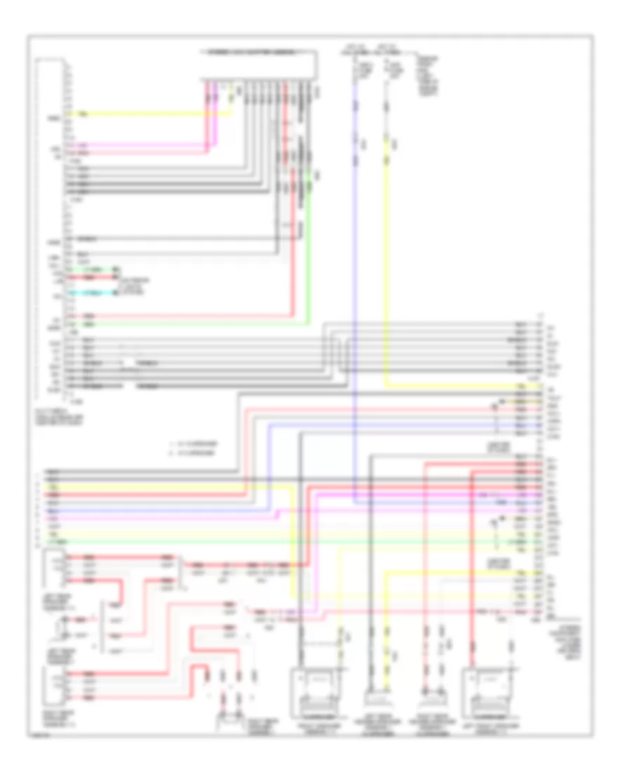 Navigation Wiring Diagram 3 of 3 for Lexus ES 350 2014