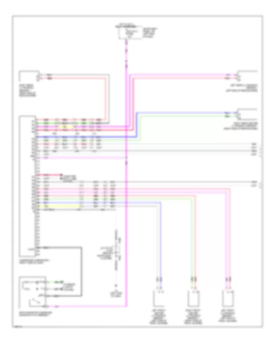 Rear Sonar Wiring Diagram (1 of 2) for Lexus ES 350 2014