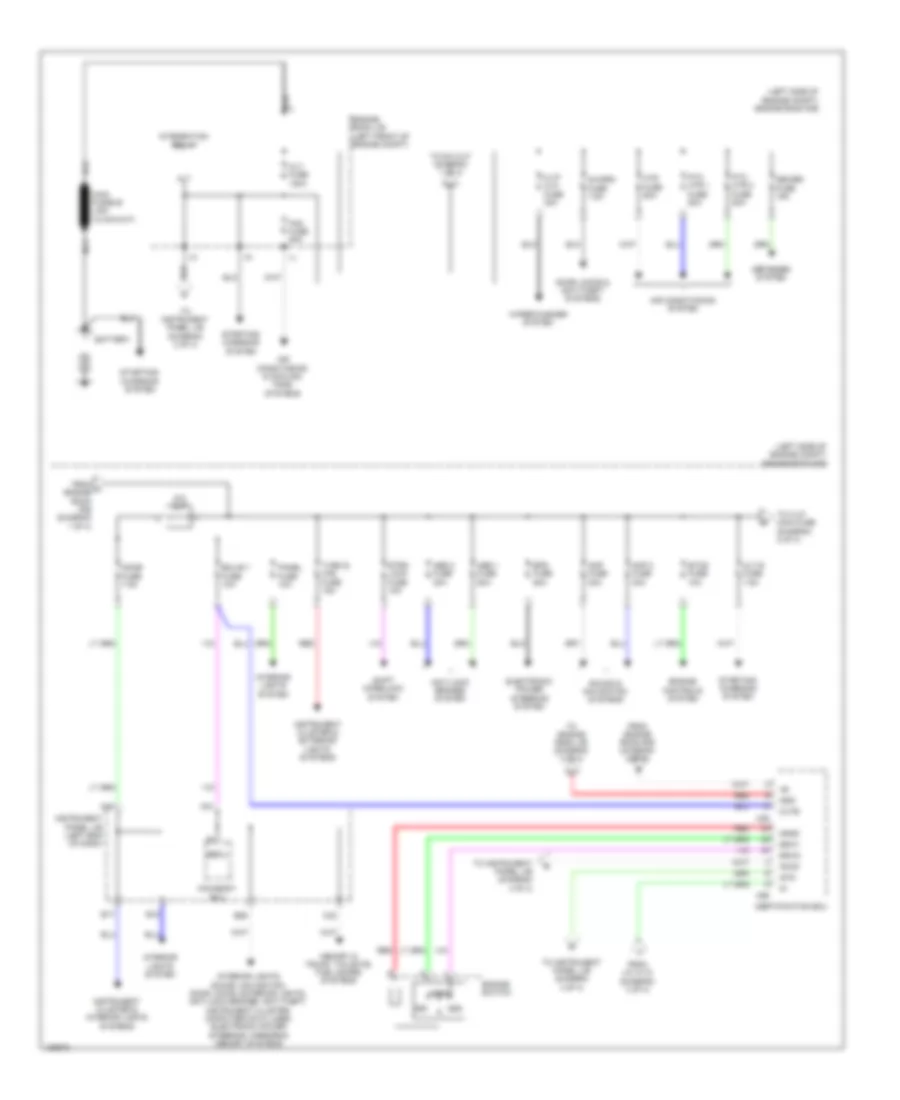 Power Distribution Wiring Diagram 1 of 4 for Lexus ES 350 2014