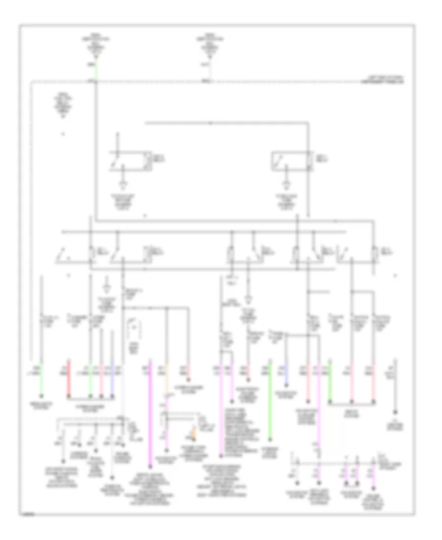 Power Distribution Wiring Diagram 4 of 4 for Lexus ES 350 2014