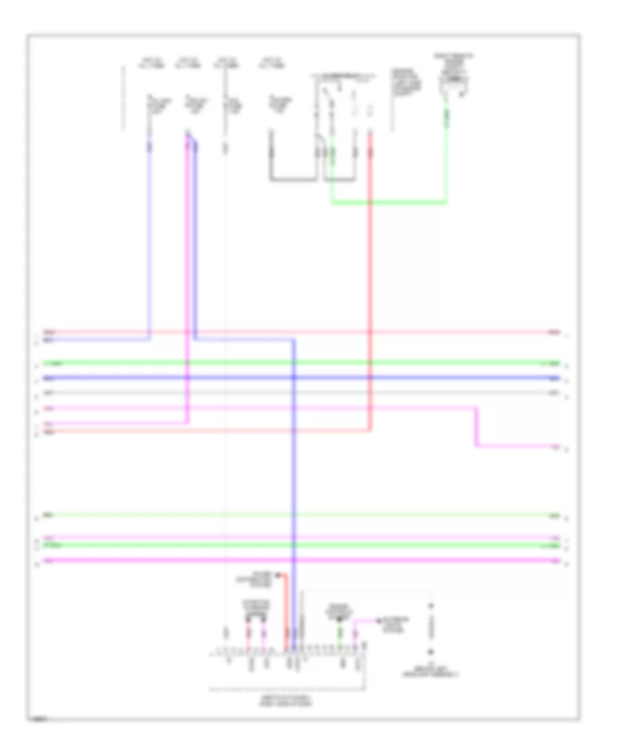 Power Door Locks Wiring Diagram (5 of 7) for Lexus ES 350 2014