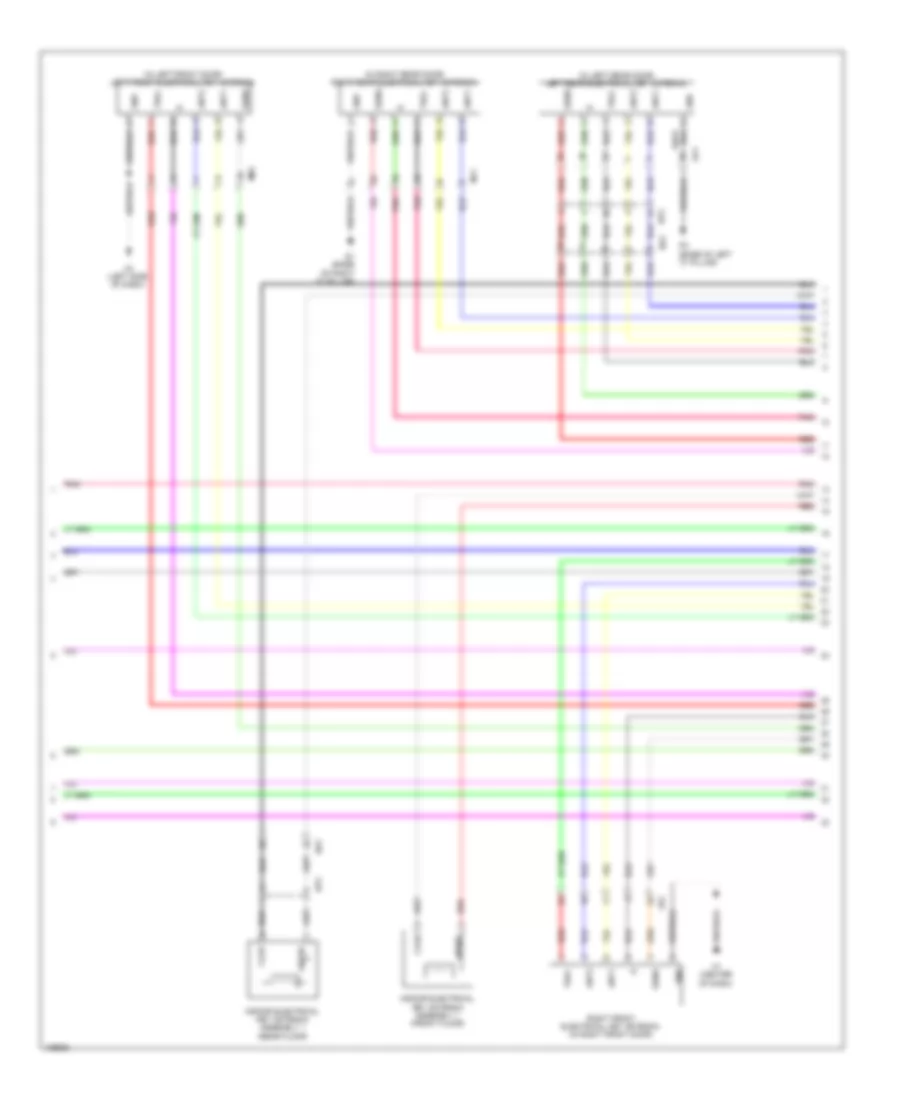 Power Door Locks Wiring Diagram (6 of 7) for Lexus ES 350 2014