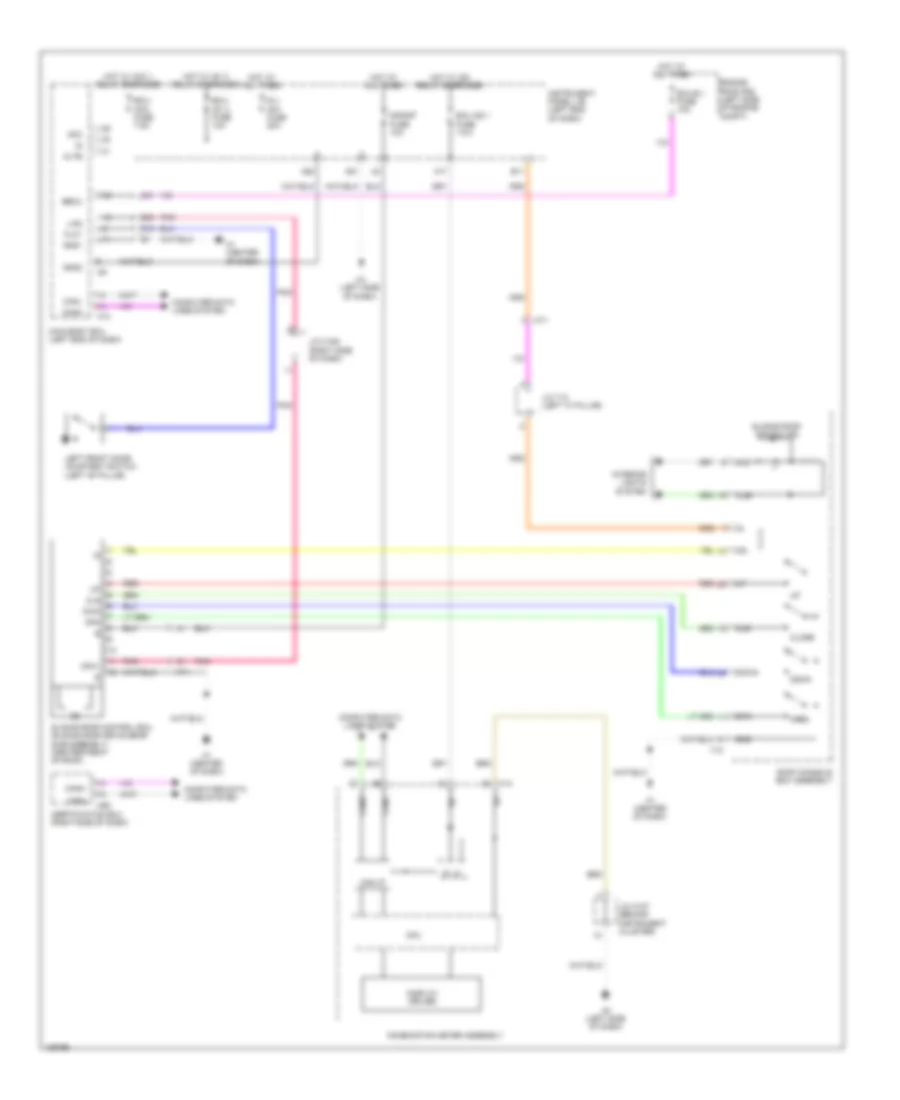 Power TopSunroof Wiring Diagram for Lexus ES 350 2014