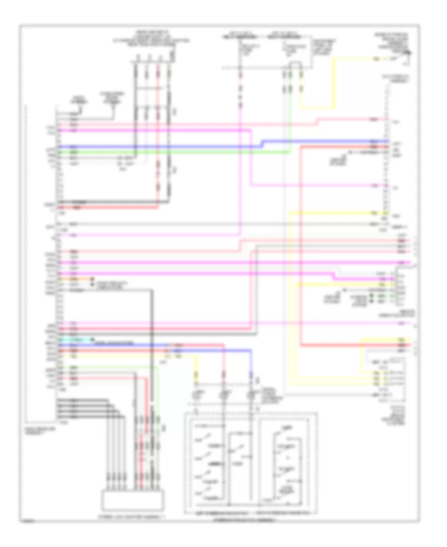 Radio Wiring Diagram, without Navigation  Accessory Meter (1 of 3) for Lexus ES 350 2014