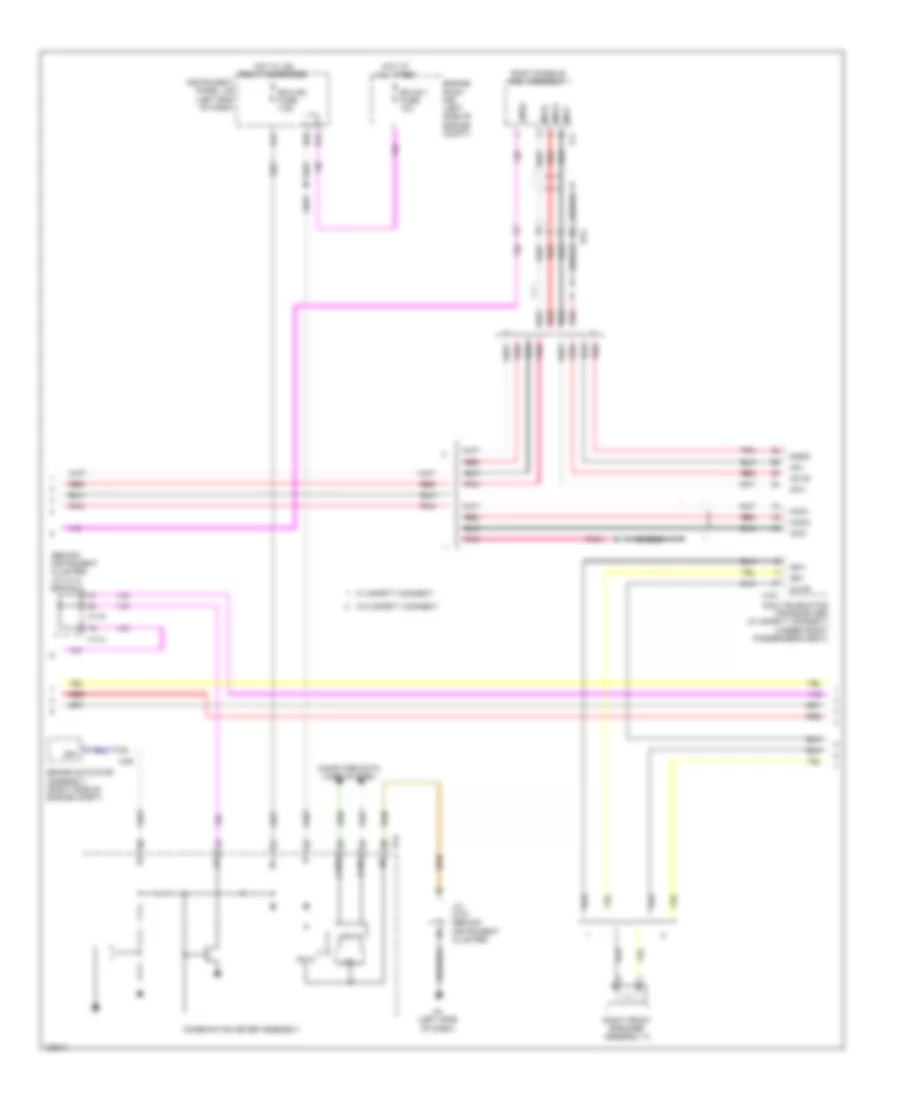 Radio Wiring Diagram, without Navigation  Accessory Meter (2 of 3) for Lexus ES 350 2014