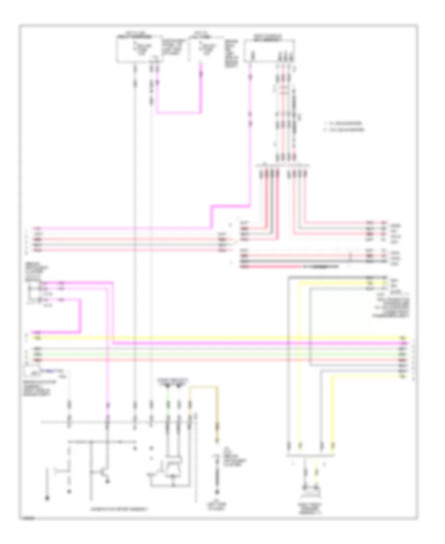 Radio Wiring Diagram, without Navigation  with Accessory Meter (2 of 3) for Lexus ES 350 2014