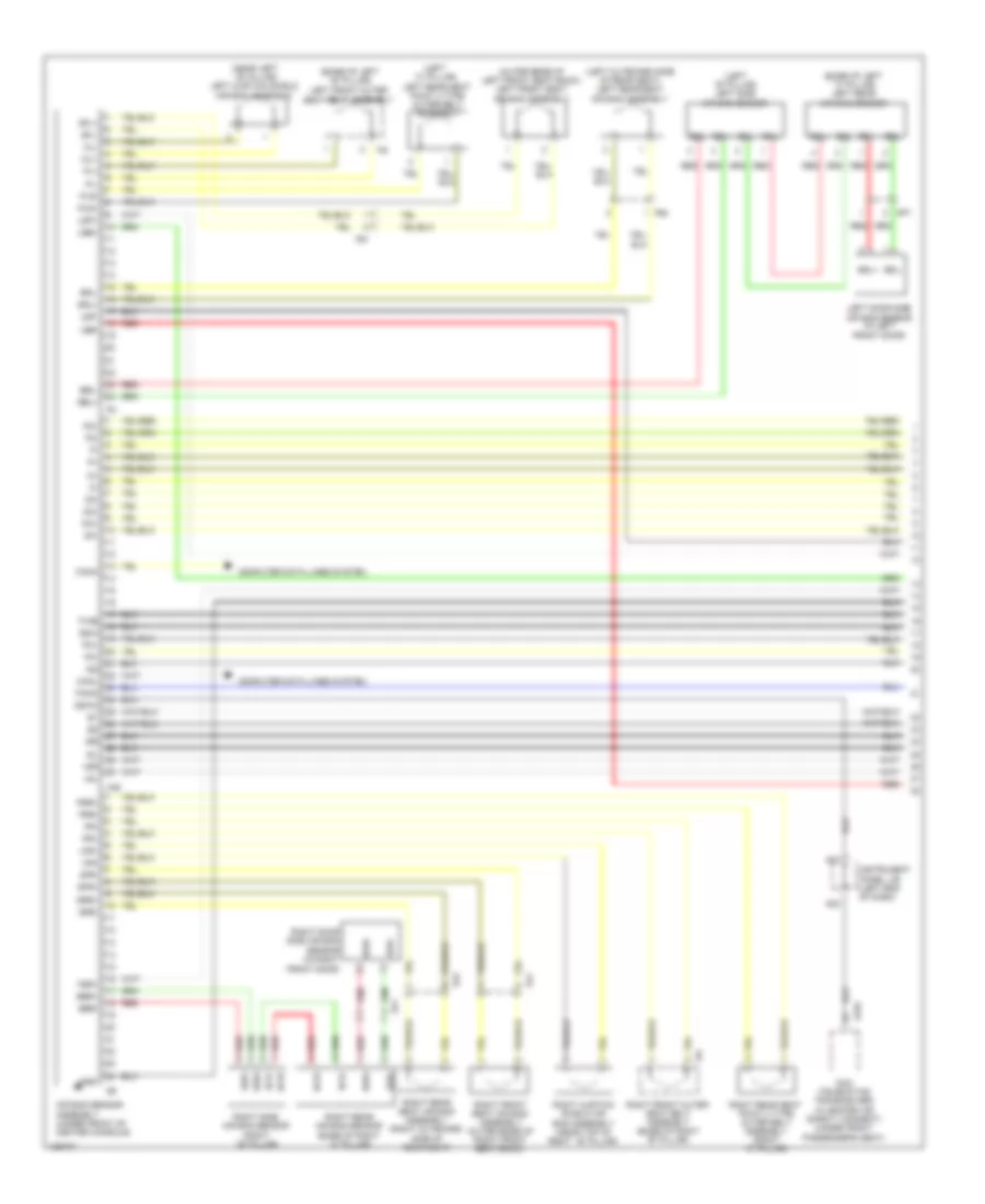 Supplemental Restraint Wiring Diagram (1 of 3) for Lexus ES 350 2014