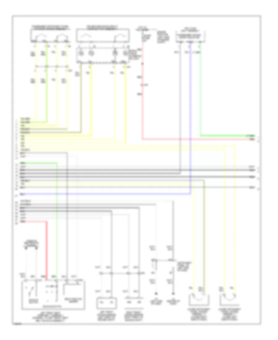 Supplemental Restraint Wiring Diagram (2 of 3) for Lexus ES 350 2014