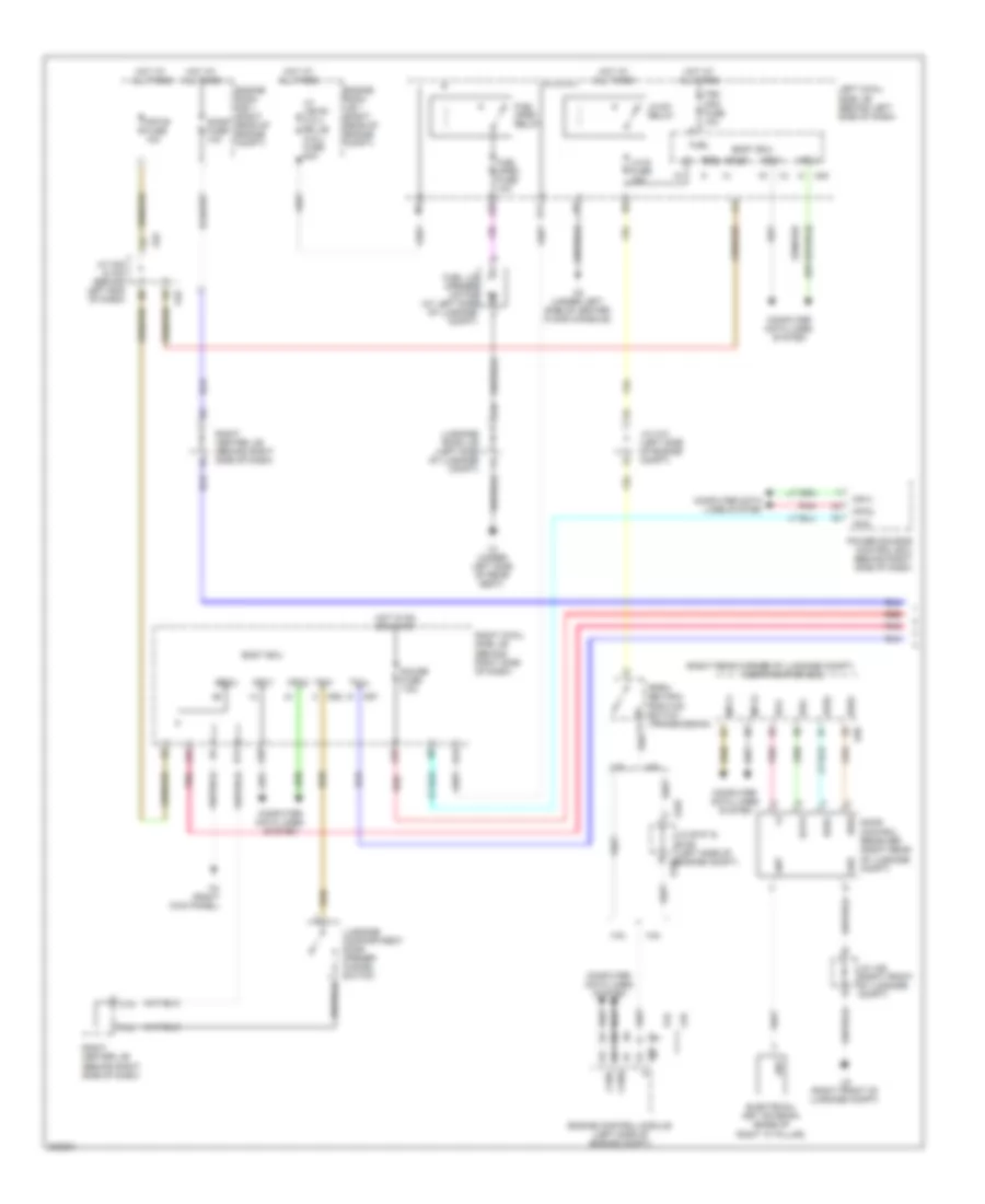 Power Trunk Opener and Closer Wiring Diagram 1 of 2 for Lexus GS 350 2011