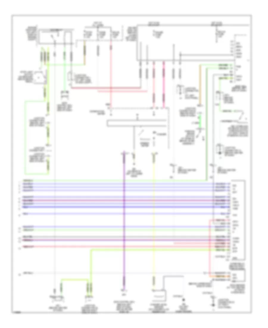 Электросхема передних стеклоочистителей дворников и омывателя лобового стекла, С Датчик дождя (2 из 2) для Lexus GX 470 2003