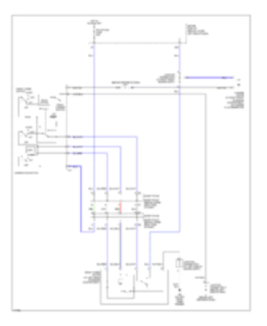 Front WiperWasher Wiring Diagram, without Rain Sensor for Lexus GX 470 2003