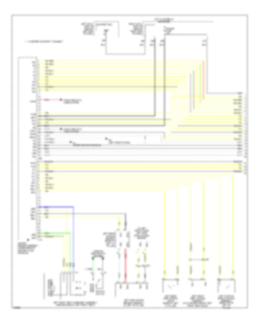 Supplemental Restraint Wiring Diagram (1 of 3) for Lexus GS 350 2014