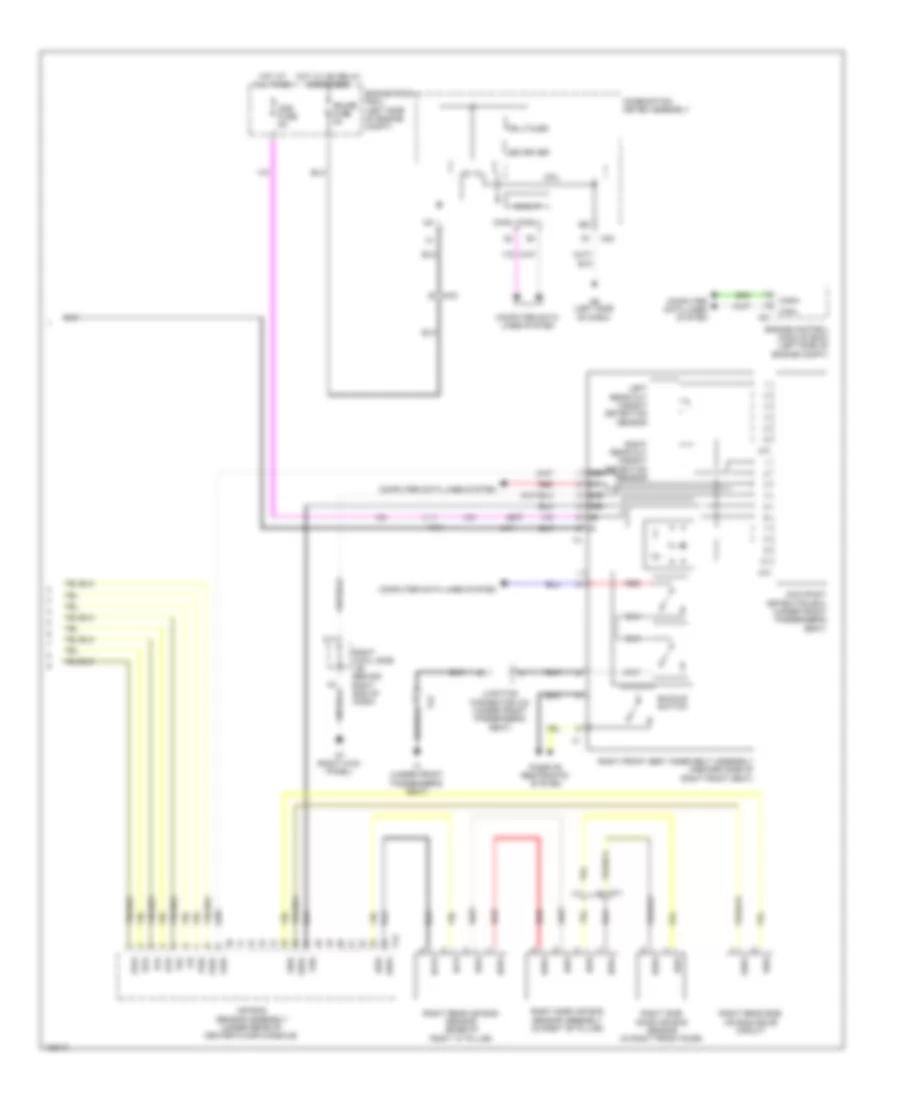 Supplemental Restraint Wiring Diagram (3 of 3) for Lexus GS 350 2014