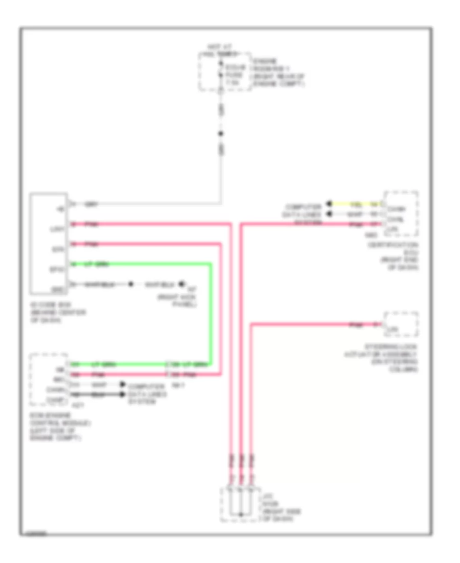 Immobilizer Wiring Diagram for Lexus GS 350 2014