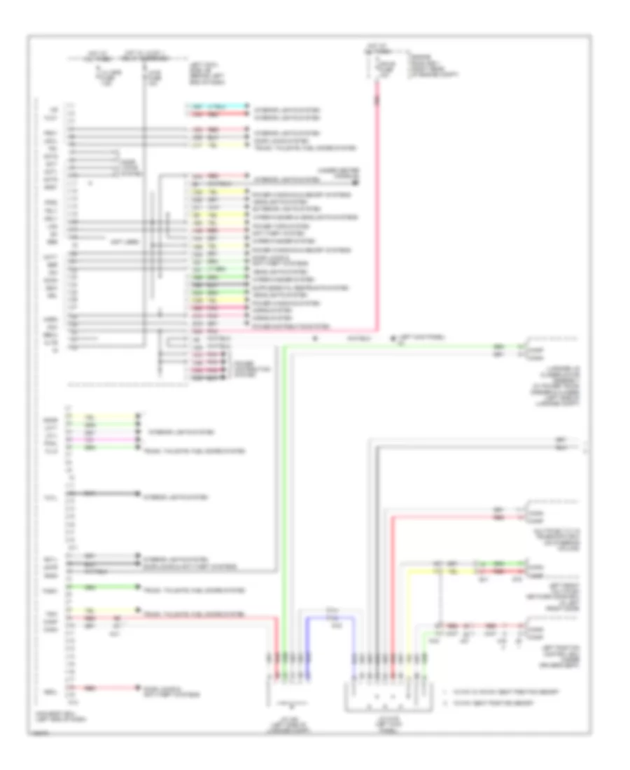 Body ECU Wiring Diagram 1 of 3 for Lexus GS 350 2014