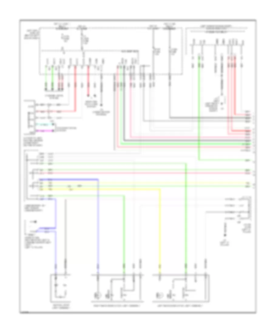 Exterior Lamps Wiring Diagram (1 of 4) for Lexus GS 350 2014