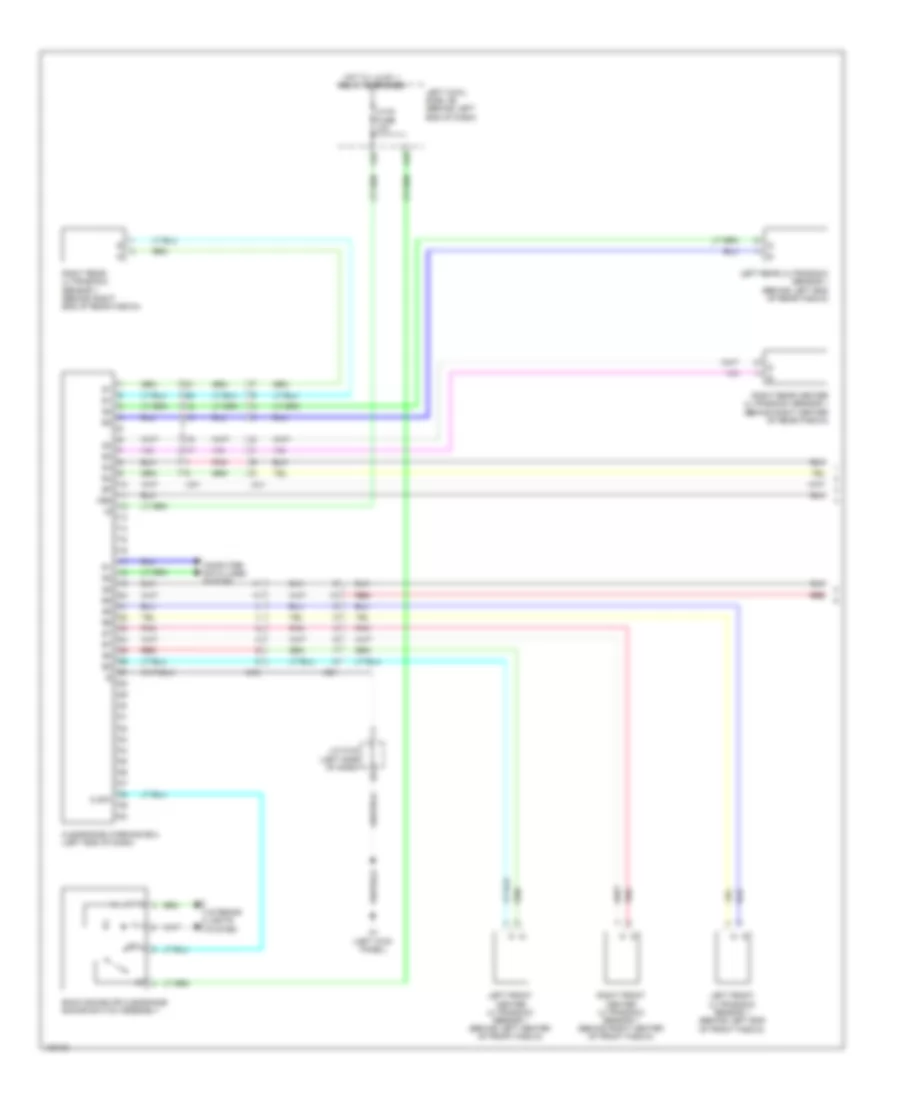 Rear Sonar Wiring Diagram (1 of 2) for Lexus GS 350 2014