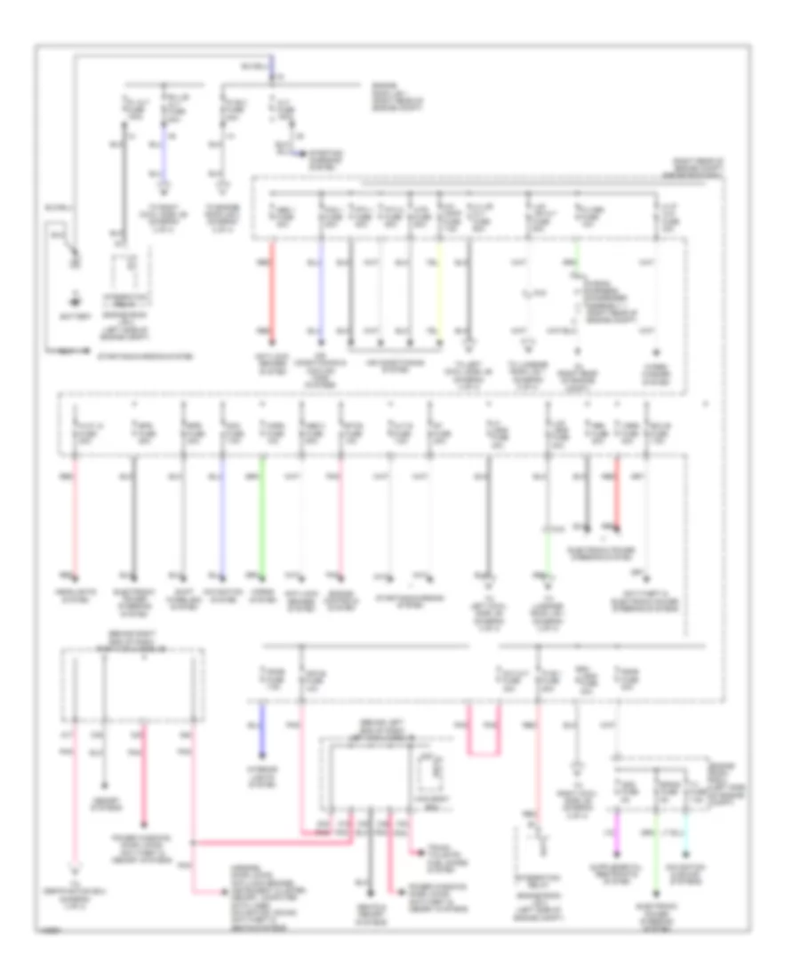 Power Distribution Wiring Diagram 1 of 4 for Lexus GS 350 2014