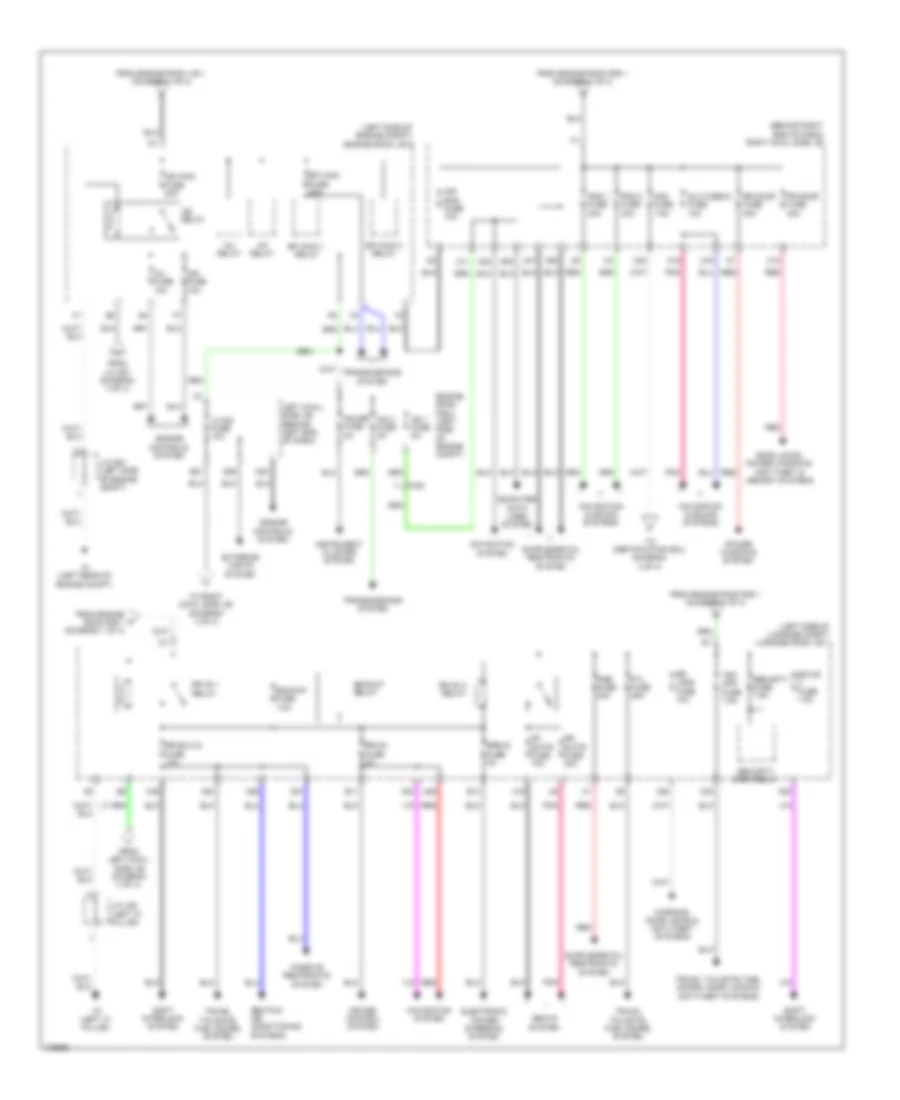 Power Distribution Wiring Diagram (2 of 4) for Lexus GS 350 2014