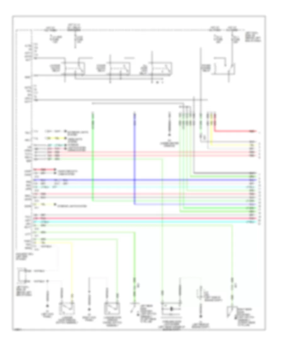 Power Door Locks Wiring Diagram 1 of 8 for Lexus GS 350 2014