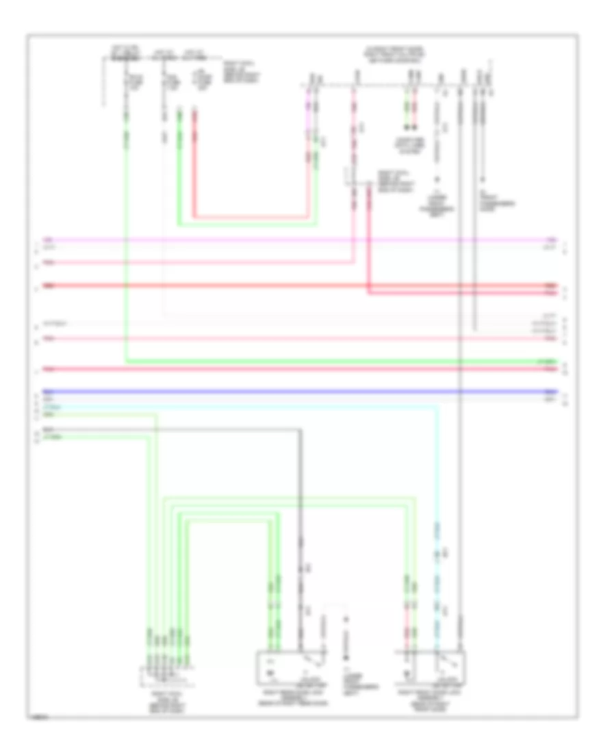 Power Door Locks Wiring Diagram (4 of 8) for Lexus GS 350 2014