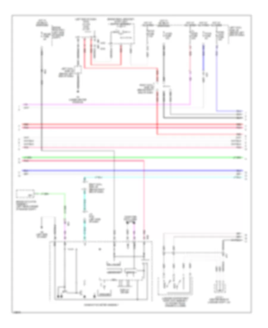 Power Door Locks Wiring Diagram (5 of 8) for Lexus GS 350 2014