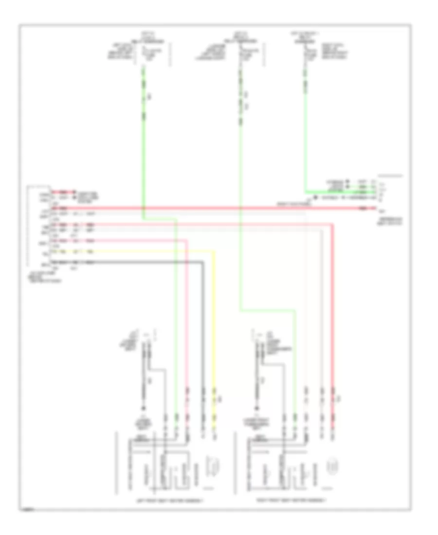 Front Heated Seats Wiring Diagram for Lexus GS 350 2014