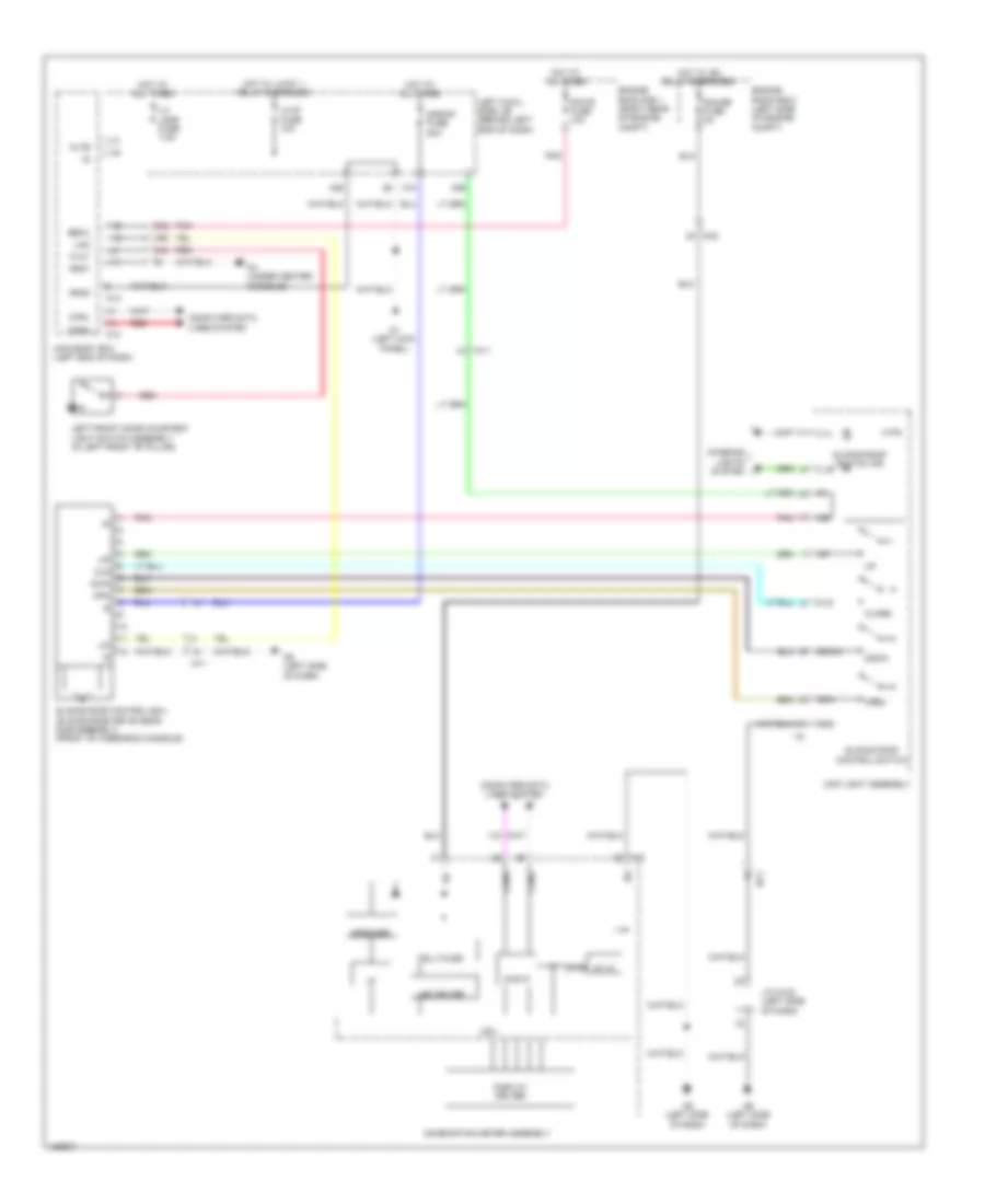 Power TopSunroof Wiring Diagram for Lexus GS 350 2014