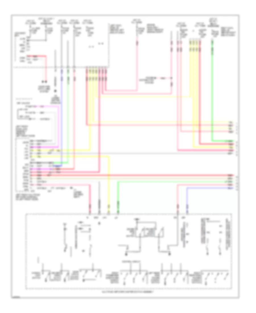 Power Windows Wiring Diagram 1 of 2 for Lexus GS 350 2014